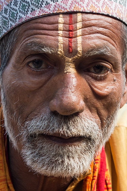 Hindu Priest with Tilak